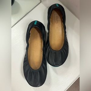Tieks leather ballet flats, Matte black. Size 9